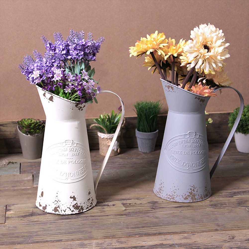 farmhouse watering can flower vase pitcher