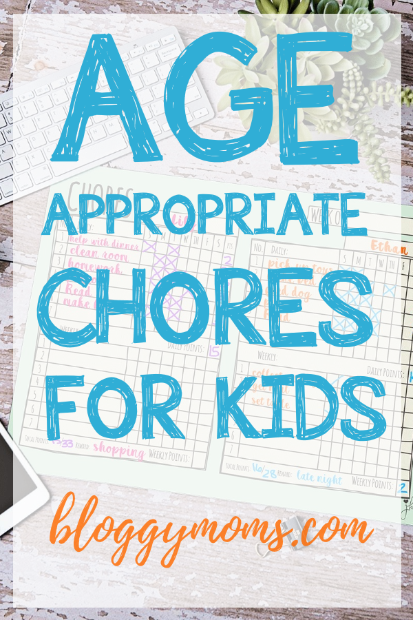 age appropriate chore chart bloggymoms