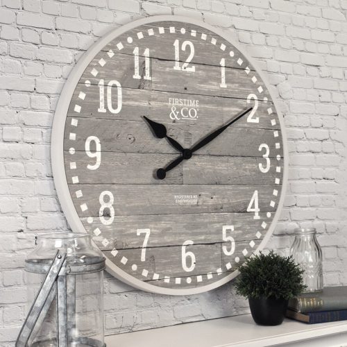 FirsTime Arlo Distressed Wall Clock