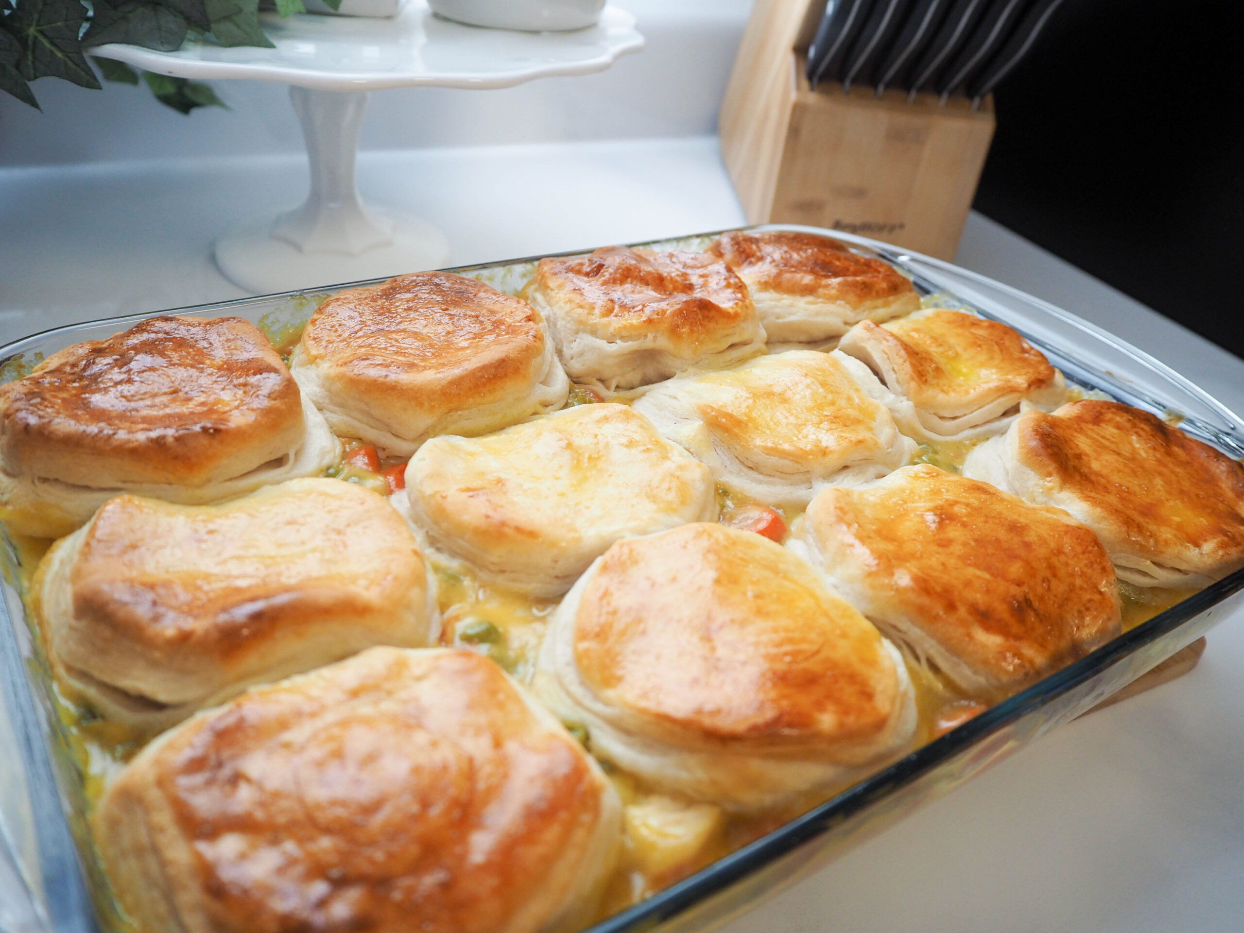 Chicken Pot pie with biscuits recipe