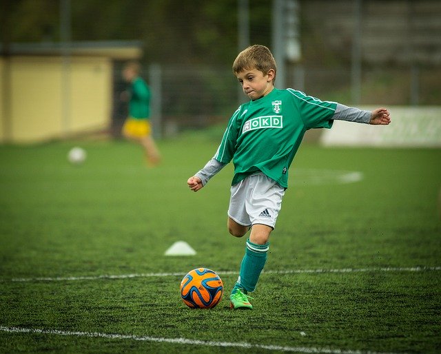 child playing soccer Christmas gift