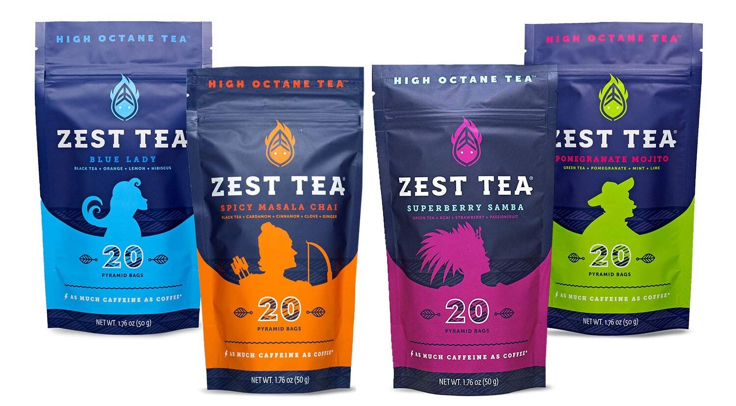 Zest Tea Energy Hot Tea Variety Pack