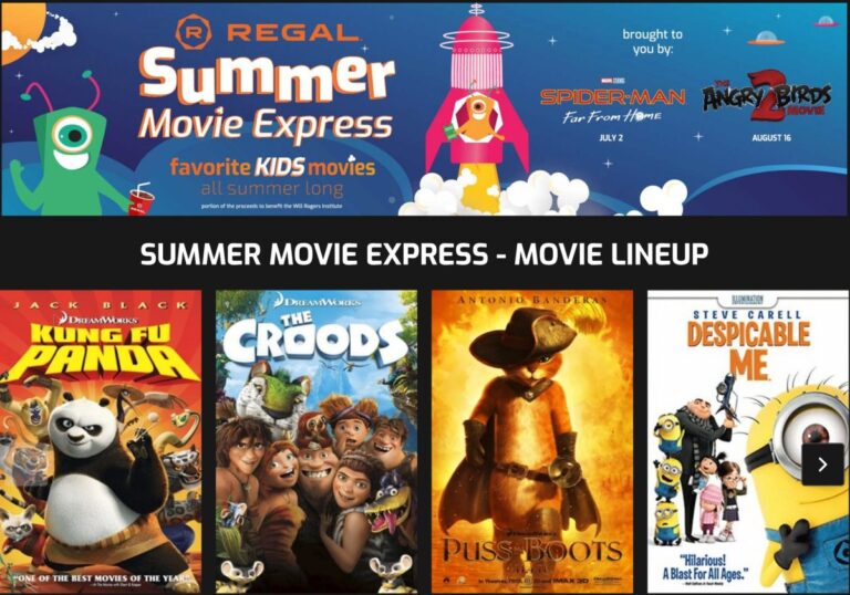 1.00 Movies all Summer Long at Regal Theatres Bloggy Moms Magazine