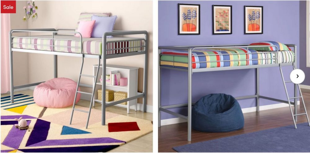 Hop over to Wayfair and browse their Kids Bedroom Furniture Holiday Sale! This deal is good through October 25th, so hurry! Marked down by up to 73%, prices start at just $59.99! New customers can make this deal even better by snagging an extra 10% off your order. This can bring items down as low as $53.99. And, you'll get free shipping! How to get this deal: 1. New customers: Go here to grab your 10% off. You'll need to enter your email address and click submit to get this coupon code. It will go to your email. 2. Go here to view and browse the Kids Bedroom Furniture Holiday Sale and make your selection. 3. Use the promo code sent to your email address to bring the price down by 10% 4. Final pricing can be as los as $53.99, shipped! (Based on your selection.) A Few Deals that We Found: AlmedaCheatham Full Over Full Bunk Bed New customers take 10% off Sale Price with your personal promo code. Regular Price: $869.99 Sale Price: $384.99 Go here to view deal. Big Oshi Platform Toddler Bed New customers take 10% off Sale Price with your personal promo code. Regular Price: $70.99 Sale Price: $53.99 Go here to view deal. Sienna Rose Twin over Full Bunk Bed New customers take 10% off Sale Price with your personal promo code. Regular Price: $629.00 Sale Price: $293.99 Go here to view deal. There are so many great deals on kid's bedroom furniture. Go here to view them all!