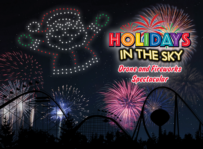holiday world holidays in the sky fireworks drone show