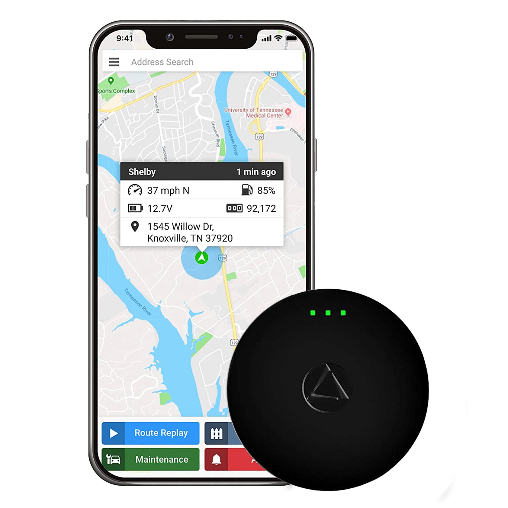 Invoxia Cellular GPS Tracker with 1 Year Free Subscription for sale online