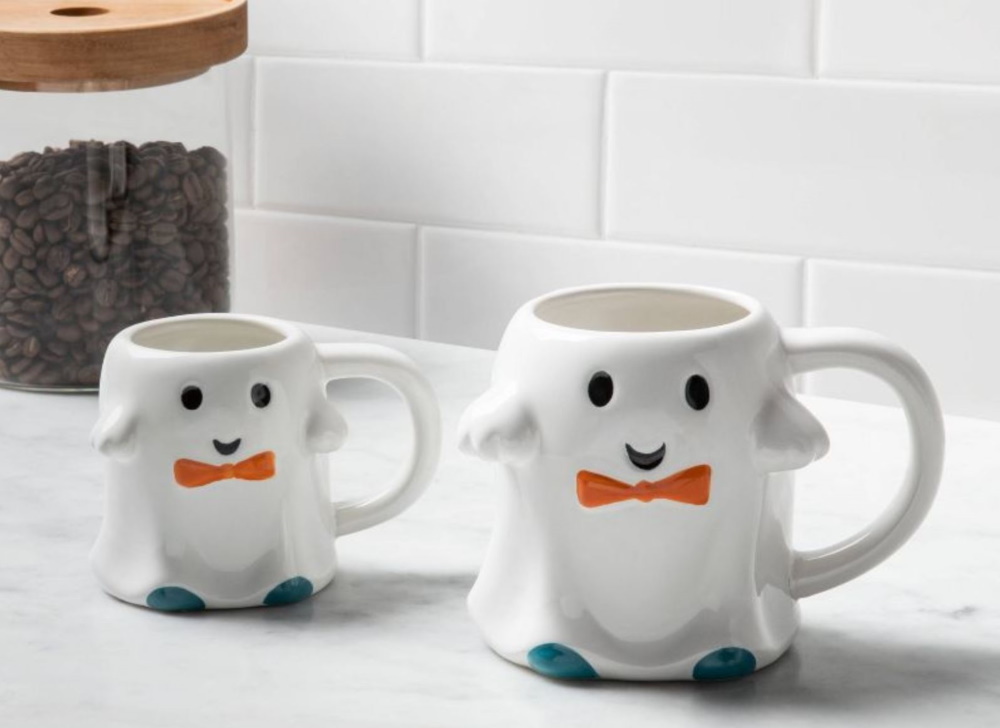 2pk Stoneware Figural Ghost and Mini Ghost Mugs - Hyde & EEK! Boutique feature