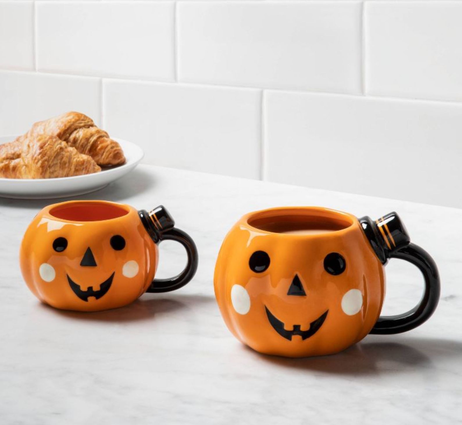 2pk Stoneware Figural Pumpkin and Mini Pumpkin Mugs - Hyde & EEK! Boutique™