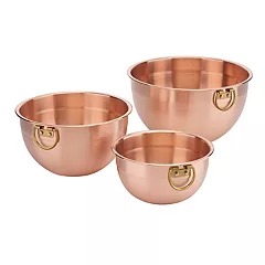 copper mixing bowl set