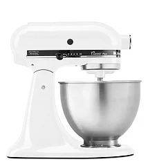 white stand mixer