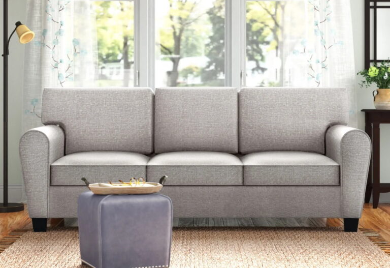 Kempton 88.5'' Round Arm Sofa with Reversible Cushions sale wayfair