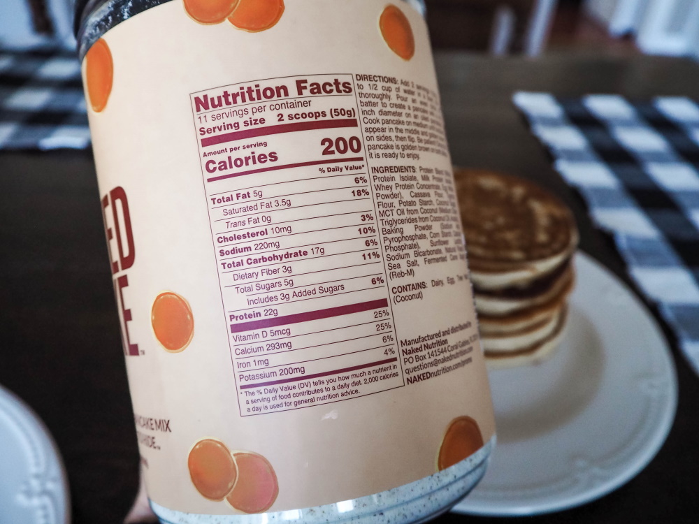 pancake protein powder naked cake